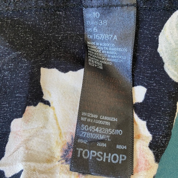 TOPSHOP busy garden floral print wrap midi skirt - Picture 3 of 10